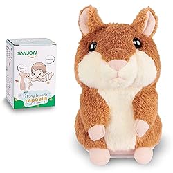 SANJOIN Toddlers Toys for 2 3 Year Old Talking Hamster Repeats What You Say, Talking Interactive Toy Repeating Birthday… SANJOIN Toddlers Toys for 2 3 Year Old Talking Hamster Repeats What You Say, Talking Interactive Toy Repeating Birthday…