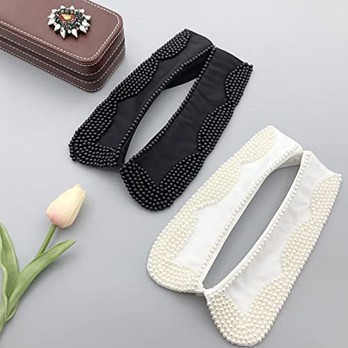Detachable Collar Pearls Embellished False Collar Accessories for Valentines Day2