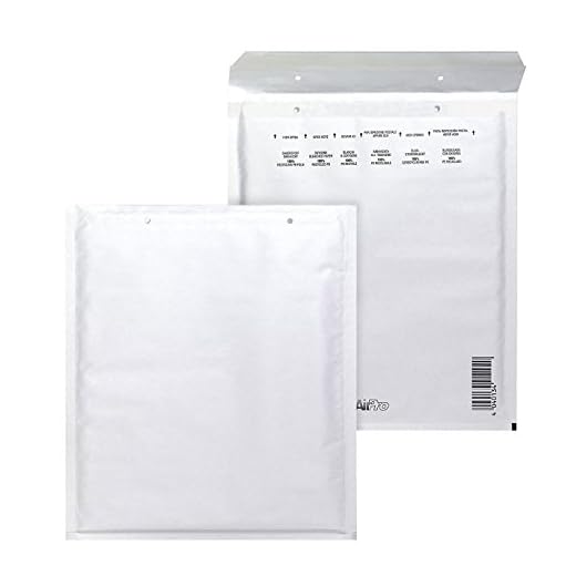 Bong AirPro - Pack de 100 bolsas acolchadas, 150 x 215 mm, color blanco