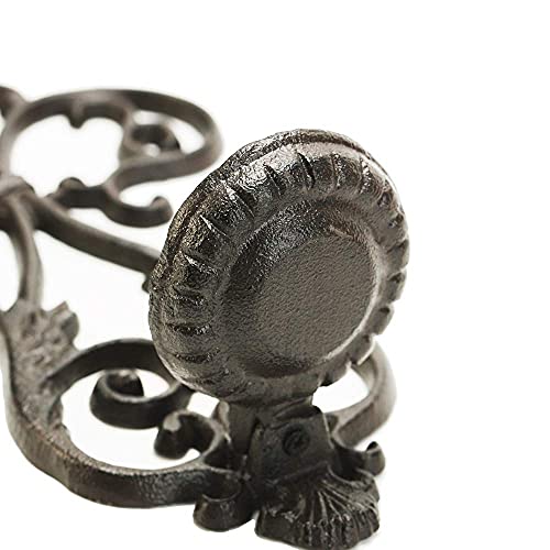 Sungmor Cast Iron Wall Hanging Sconce Tealight Pillar Candlesticks Holder - Vintage Simple Style Emblem Shape Home Candle Display Holder - Handmade Art Candle Stand Decor For Indoor Outdoor #TOP4