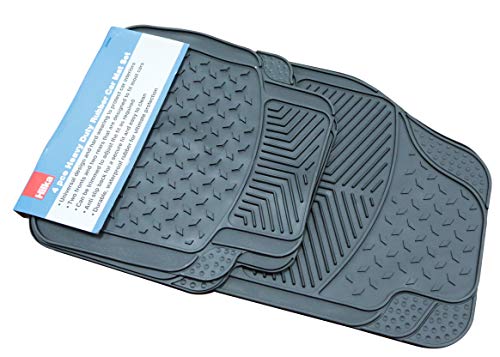 Hilka Set Di 4 Tappetini Per Auto In Gomma Resistente