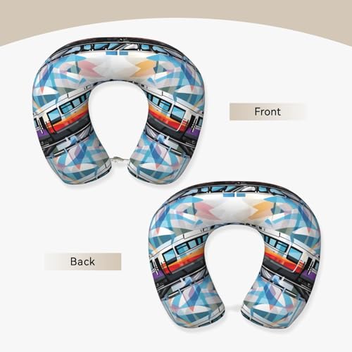Almohada de espuma viscoelástica cuello viaje U flexible miniatura 4