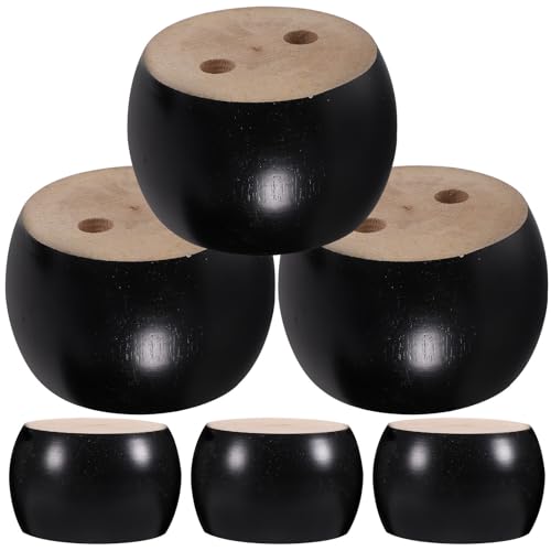 Patas de madera redondas INOOMP para elevar y transformar el sofá o los armarios de tu salón 2