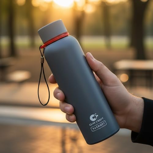 Image of CLAY CRAFT VACBOTT Everest Hike Double Wall|18 Hours Hot and 24 Hours|Cold Water Bottle Vacuum Insulated Flask Bottle 700ml|Leak Proof|BPA-Free| BIS Certified| Made in India|1 Year Limited Warranty