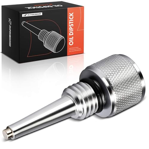 A-Premium Magnetic Oil Dipstick for Inverter Generator Compatible with Wen, Yamaha, Generac, Powerhorse and Predator, Aluminum Generator Magnetic Oil Dipstick with O-ring, Silver (1 Pcs)