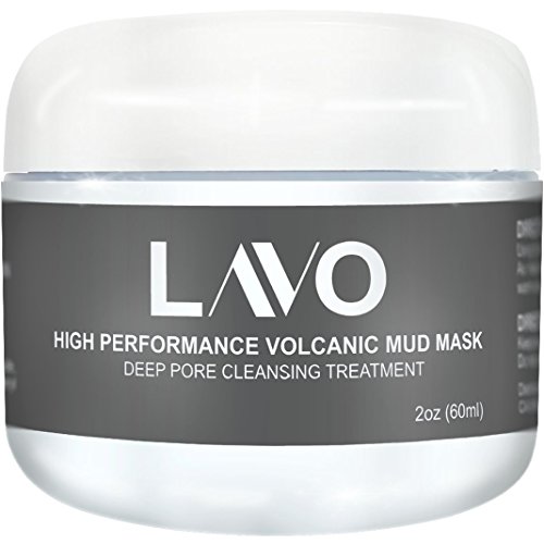 Lavoskin LAVO High Performance Volcanic Mud Mask - Best Mask for Oily Skin and Acne - Made for Salons - No Other Mask Will Give You Softer Skin - For Men and Women