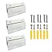 BIGTEDDY - 6" French Cleat Picture Hangers Hardware Kit Mount Aluminum Z Clips Hanging Mounting Bracket for Mirror Photo Shelf and Cabinet (3Pairs with Screws and Anchors)