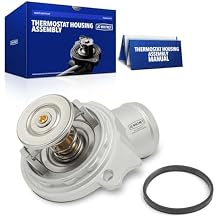 JC Whitney JFBAJCWTHA00020 Engine Coolant Thermostat Housing Assembly - Compatible with Mercedes-Benz C240 C320 01-05, C43 AMG C280 98-00, C55 AMG 05-06, E320 98-05, E430 98-02