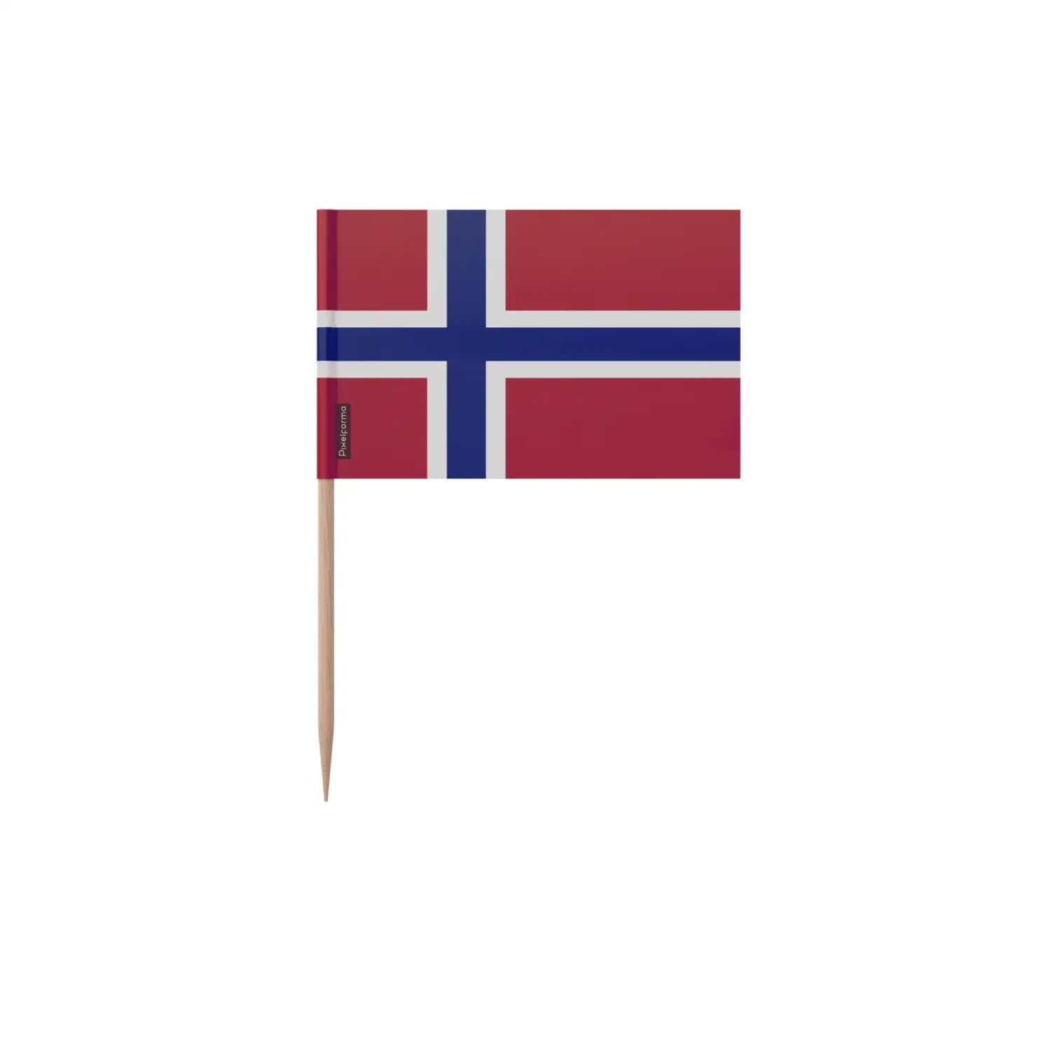 Cure-dents drapeau Norvège pour vos soirées à thème et buffets scandinaves