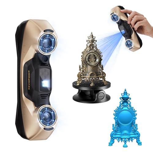 Revopoint MetroY Ultra Scanner 3D, Laser Bleu 0.01mm, 90 FPS, Standard