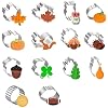 Fall Thanksgiving Cookie Cutters Set,14PCS Mini Fall Cookie Cutters Stainless Steel - Pumpkin, Maple Leaf, Squirrel, Owl,Turkey And More