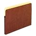 Universal 15141 1 3/4 Inch Expanding File Pockets, Straight Tab, Letter, Redrope/Manila (Box of 25)