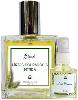 Perfume Lírios & Mirra 100ml Masculino - Blend de Óleo Essencial Natural + Perfume de presente