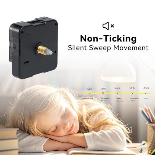 image for Roymnie Clock Mechanism Replacement Battery Operated Silent Clocks Kit