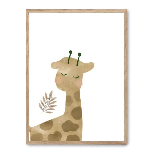 Cuadro giraffe i_FASE5 pour un salon moderne au style jungle chic