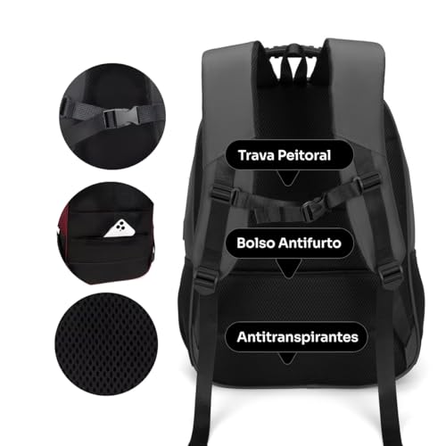 Mochila Grande Reforçada Masculina Feminina Executiva Para Notebook Bolsa Anti Furto Impermeável Esc