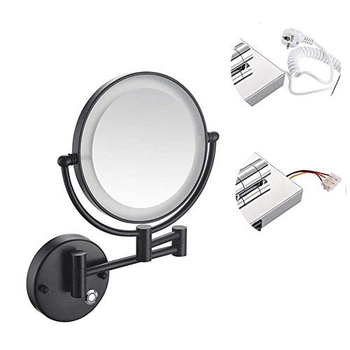 Miroir de maquillage mural pivotant pour une salle de bain moderne et épurée - 4
