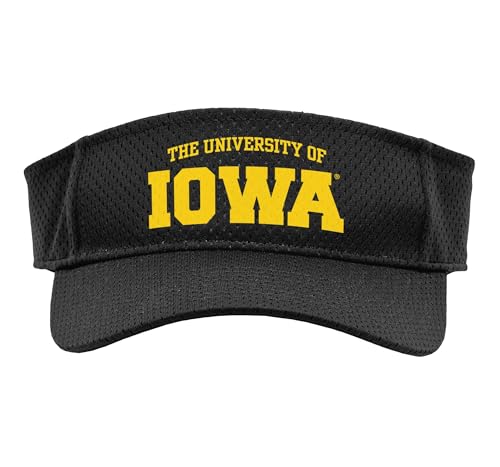 Iowa Hawkeyes | Official NCAA Merch | OCIMPIO001 Sport Sun Visor, Adult, One Size, Black