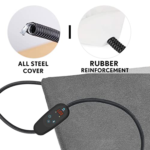Super Large Pet Heating Pad,Electric Heating Pad For Dogs Cats With 6 Levels Timer And Temperatures,Waterproof Safety Pet Heated Warming Pad Mat Indoor,King Size Heated Cat Dog Bed Mat For Large Dog #TOP6