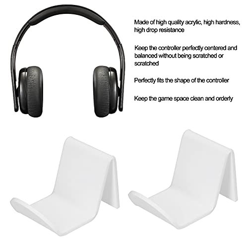 Xyntor Support de contrôleur de Jeu |Lot de 2 Supports de Manette de Jeu en Acrylique avec Serre-Fil |Organisez Les écouteurs et Les contrôleurs pour Le Bureau/Meuble TV/Salle de Jeux. – vue 7
