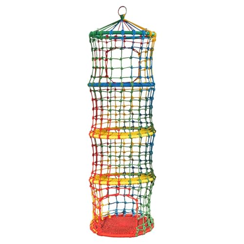 YMXBHN Red Escalada Infantil Exterior - Red De Carga Colorida para Juegos Infantiles - Escalera De Cuerda De Poliéster para Casa del Árbol Y Aventura,4 Tier