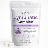 Peehss 6-in-1 Lymphatic Complex Capsules - Lymphatic Drainage for Reduce Bloat, Balance Cortisol, Burdock, Dandelion, Kelp Cleavers (90 Servings)