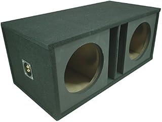 Car Audio Dual 15" Slot Vented Paintable Baffle Stereo Sub Box Enclosure
