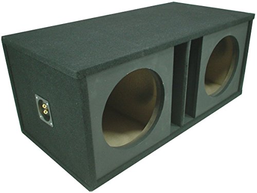 Car Audio Dual 15" Slot Vented Paintable Baffle Stereo Sub Box Enclosure