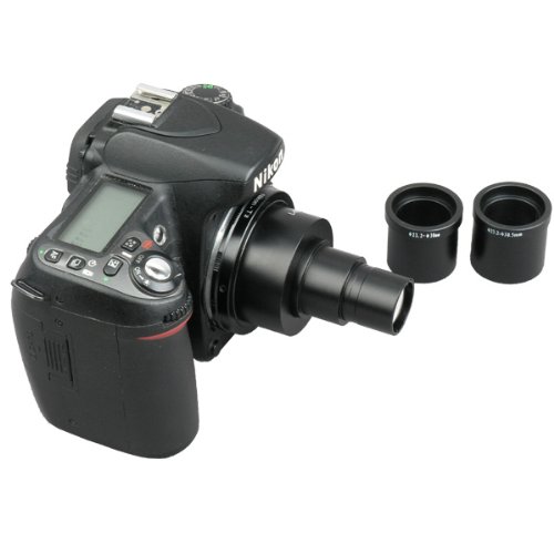 AmScope CA-CAN-NIK-SLR - Adaptador para cámara Canon y Nikon SLR/DSLR para microscopios