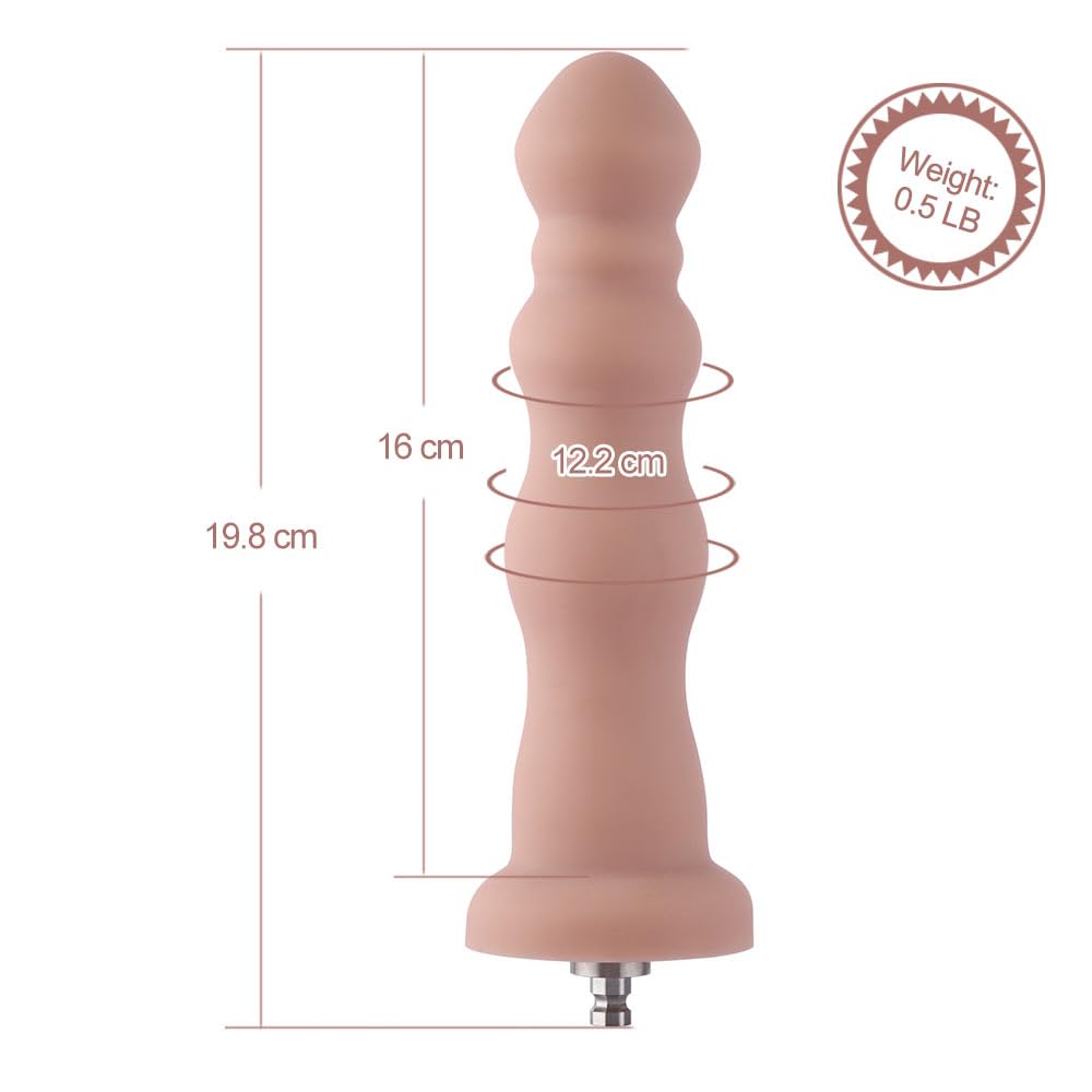 Hismith plug anali donne 18 cm plug anale per sex machine, plug anale da donna con sistema KlicLok, dildo anale con per macchina del sesso, anal plug sex toys per uomo e uomini