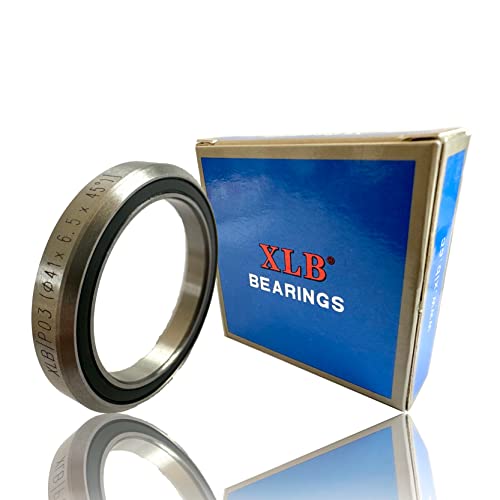 Xlb P03 41Mm X 30.15Mm X 6.5Mm Black Double-Sided Sealing Bike Headset Bearing - Heavy Duty Bicycle Bearing Lightweight Steel Bicycle Headset Sealed Ring Bearing Parts Repair Replacement For Racing #TOP1