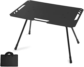 Namolit Mesa de acampamento dobrável de alumínio mesa de piquenique portátil tracticals mesa leve e ajustável em altura com bolsa de transporte para acampamento ao ar livre piquenique pesca churrascoo