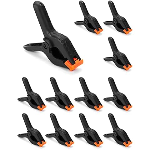 Abrazadera de Resorte Plástico QWORK 12pzs Cover