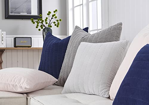 Cocoploceus 26X26 Pillow Covers Set Of 2 Euro Sham Pillow Covers Velvet Farmhouse Pillow Covers Decorative Square Pillow Shams Soft Large Cushion Cover For Bed Couch Bench Sofa, Pink #TOP5