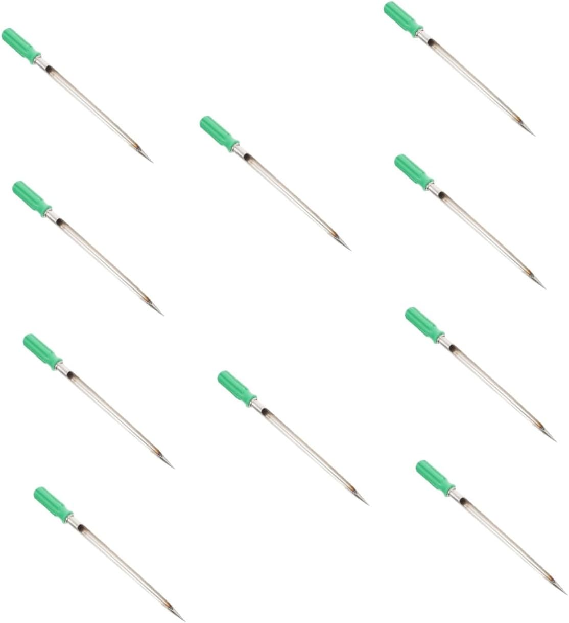 ibasenice 10pcs Stainless Steel Grain Sampler Plastic Handle Portable Cereal Probe for Corn Rice and Sorghum Testing Lightweight Design for Easy Sampling