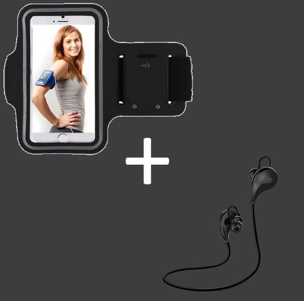 Sports Kit for Xiaomi Mi 9 SE Smartphone Headphones Bluetooth Sport + Armband Running T6 (Black)