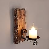 Bougie LED chaude : équipée d'une bougie LED vacillante, cette applique murale décorative offre l'ambiance chaleureuse d'une vraie flamme sans le désordre, parfaite for créer une atmosphère relaxante dans n'importe quelle pièce.