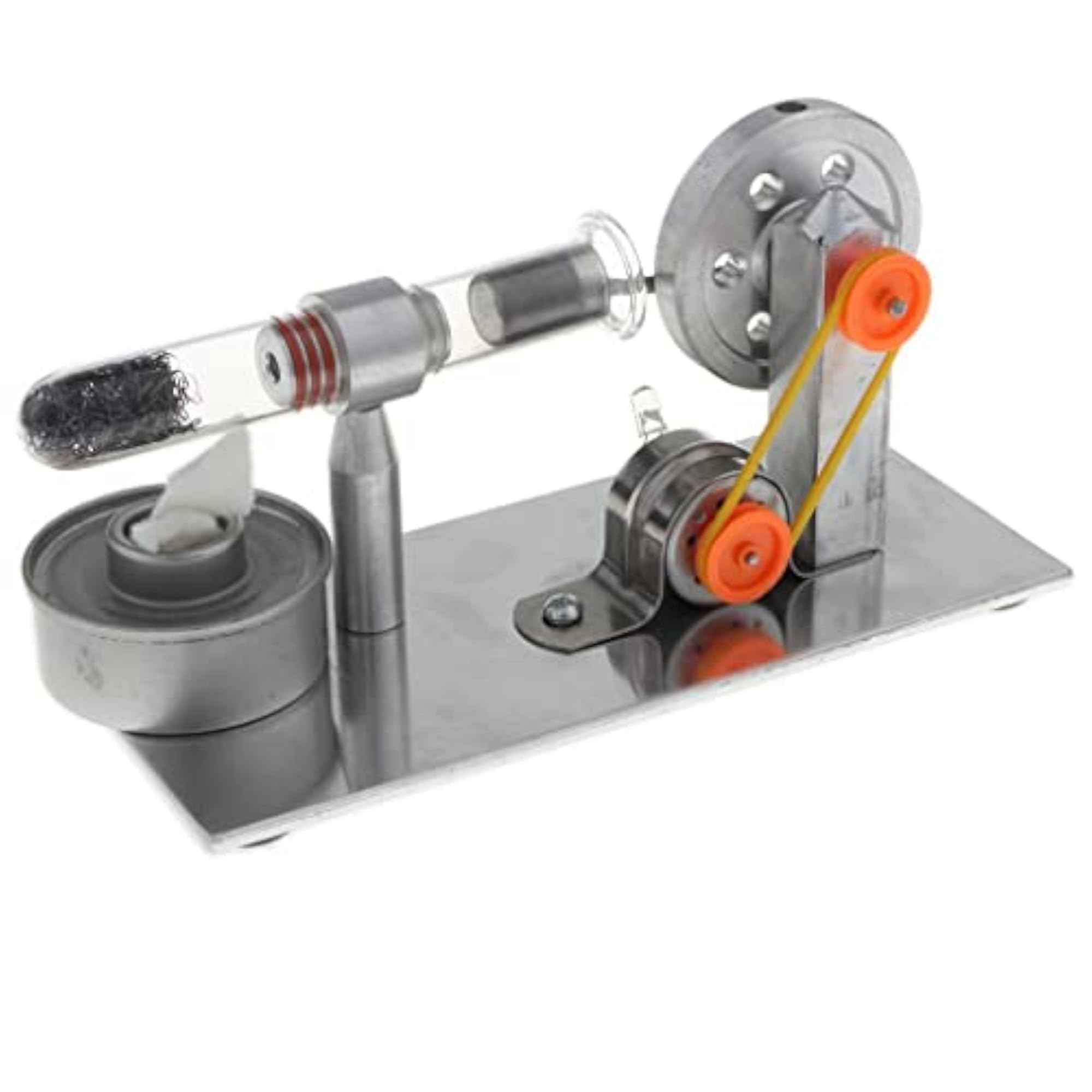 Stirling Engine Flywheel Colorful LED Educational Model