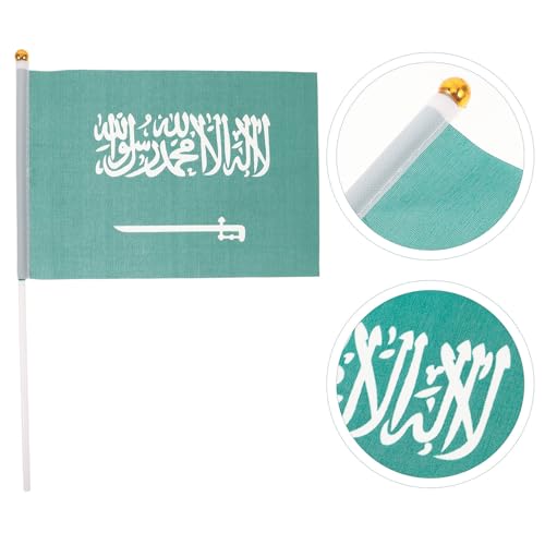 Drapeaux Saoudiens en polyester léger vert avec œillets métalliques lot 100 - 8