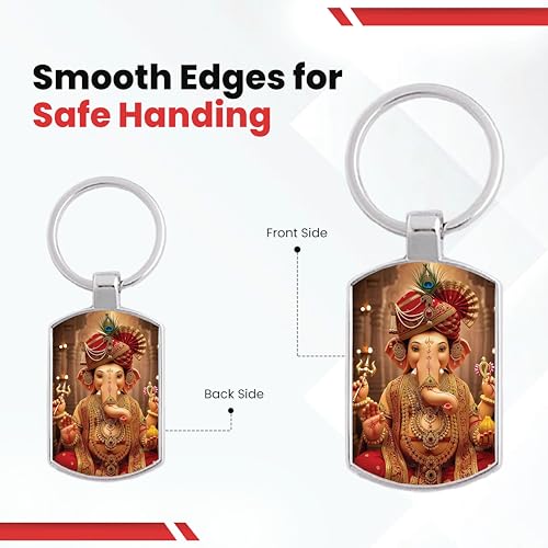 Image of Premium Printed Metal Keychain for Men & Women | High-Definition Artwork Print | Durable Key Ring for Car, Bike, Home & Office Keys | Stylish Decorative Key Holder Gift
