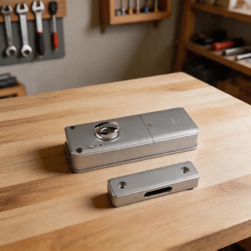 Serrure de porte invisible compatible TTlock entrée sans clé pour porte bois - 3