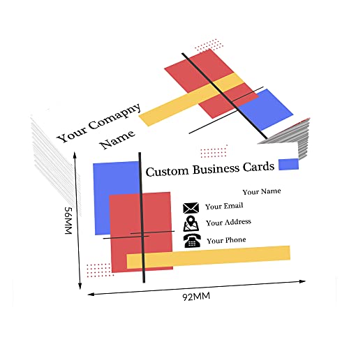 Custom Business Cards Personalized Business Card Double Side Customized Business Cards With Logo/Text, Business Card For Company, Business, Thanks #TOP1