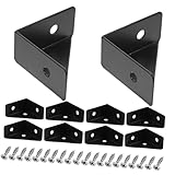 Support d'angle robuste : fabriqué en acier laminé à froid épais, les supports d'angle sont fiables et ne rouillent pas facilement pour une utilisation , pièces de quincaillerie pour meubles