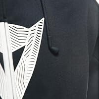 Dainese - Daemon-X Safety Hoodie Full Zip, Motorrad-Sweatshirt aus Stoff, Schulter- und Ellbogenschützer, Motorradjacke für Männer, Schwarz/Weiß, 52 – Ansicht 6