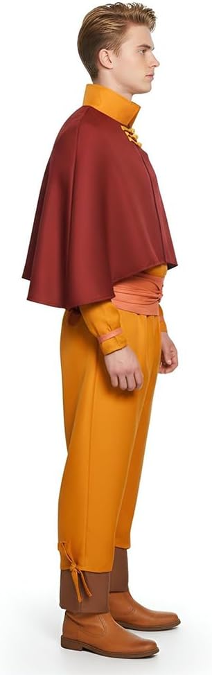 Men Costume Adult Yellow Uniform Party Halloween Full Set