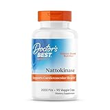 Doctor's Best Nattokinase 2000 FU Supplement for Men & Women - Supports Blood Flow, Heart Health, & Healthy Circulation, Nattokinase Enzyme Sourced from Japanese Natto, Capsule Form - 90 Veg Caps