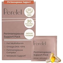 Perelel Peri Support Pack, Perimenopause Vitamins for Women, for Womens Nutrition Support & Overall Wellness, Soy & Gluten Free, Non GMO, 30 Daily Pill Packs