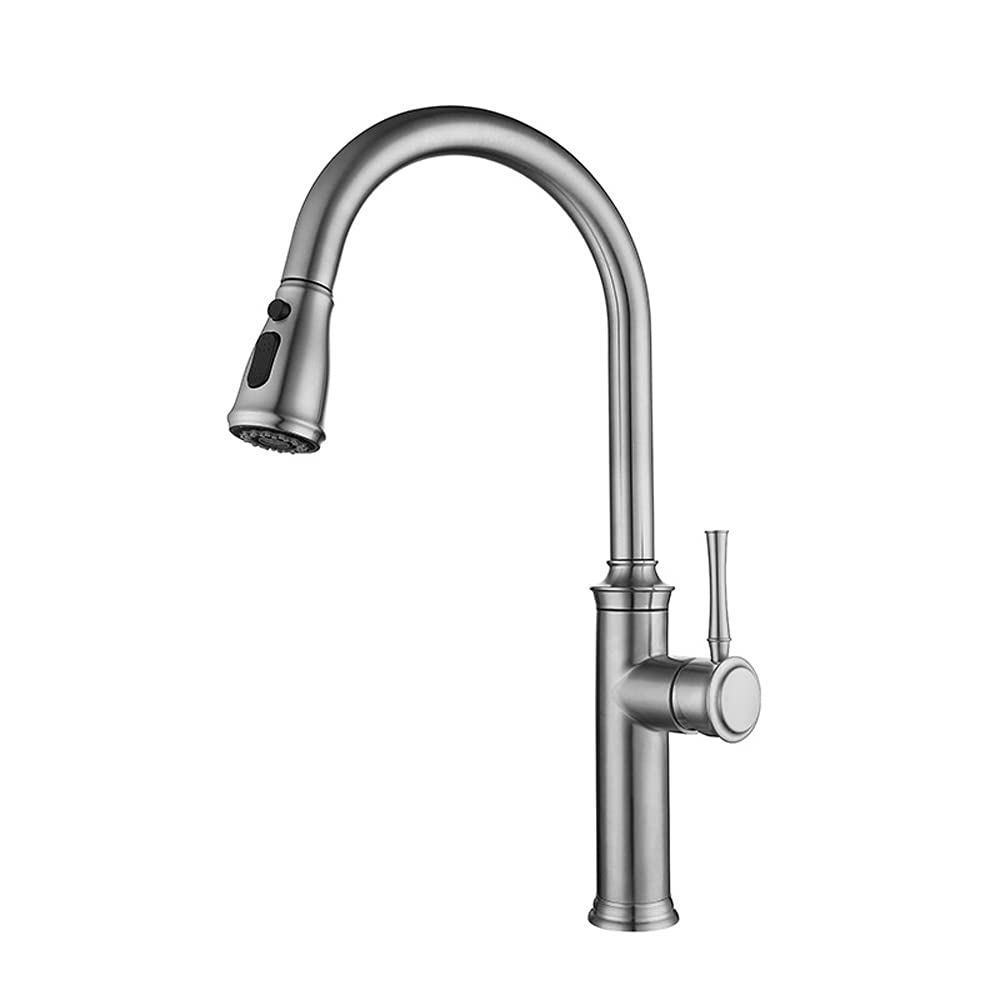 Robinet de cuisine en acier inoxydable 304 durable et mitigeur au design épuré