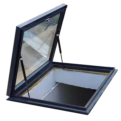 Ventana con iluminación para pozos subterráneos y ventilación de tejado inclinado