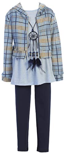 image for BNY Corner Big Girl 4 Pieces Hoodie Jacket Tank Top Legging Holiday Gi